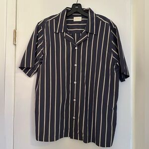 Aimé Leon Dore Blue & Whire Stripe Leisure Shirt